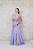 VESTIDO LAVANDA BORDADO E SAIA GODÊ SEDA - Imagem 2