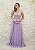 VESTIDO LAVANDA DE ALÇAS COM DECOTE  E PEDRARIA - Imagem 2