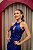VESTIDO AZUL ROYAL EM PEDRARIA COM DECOTE E COSTAS ABERTA - Imagem 2