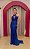 VESTIDO AZUL ROYAL EM PEDRARIA COM DECOTE E COSTAS ABERTA - Imagem 1