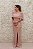 VESTIDO NUDE ROSÉ OMBRO A OMBRO COM FENDA - Imagem 1