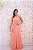 VESTIDO ROSE SALMÃO FLUÍDO COM TORÇAL OMBRO ÚNICO CL2 - Imagem 2