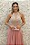 VESTIDO AMÉLIA ROSÊ COM SAIA GODÊ PÉROLAS NO BUSTO GOLA ALTA - Imagem 3