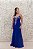 VESTIDO AZUL ROYAL SEREIA COM BUSTO DECOTE BORDADO - Imagem 1