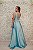 VESTIDO AZUL TIFFANY PRINCESA COM DECOTE - Imagem 2