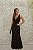 VESTIDO AGILITÁ LUREX PRETO E DOURADO COM DECOTE TIRAS - Imagem 1