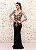 VESTIDO CAMILE’S PRETO SEREIA COM BUSTO DOURADO BORDADO E COSTAS FECHADAS - Imagem 2