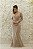 VESTIDO BLESSED NUDE NY TODO BORDADO COM FRANJAS NAS LATERAIS - Imagem 1