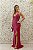 VESTIDO ROSA PINK NY SEREIA TODO BORDADO COM DECOTE E FENDA - Imagem 1