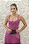 VESTIDO PINK FÚCSIA PLISSADO COM DECOTE CORSELET - Imagem 2