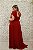 VESTIDO MARSALA MANGA FLUÍDA COM CINTO EM CETIM - Imagem 5