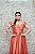 VESTIDO PS CORAL TERRACOTA OMBRO A OMBRO COM FENDA - Imagem 2