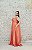 VESTIDO PS CORAL TERRACOTA OMBRO A OMBRO COM FENDA - Imagem 4