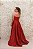 VESTIDO VERMELHO MARSALA TOMARA QUE CAIA COM DETALHE EM RENDA NA CINTURA - Imagem 3