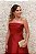 VESTIDO VERMELHO MARSALA TOMARA QUE CAIA COM DETALHE EM RENDA NA CINTURA - Imagem 5