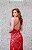 VESTIDO VERMELHO SEREIA TODO BORDADO COM FENDA E DECOTE NAS COSTAS - Imagem 5
