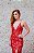 VESTIDO VERMELHO SEREIA TODO BORDADO COM FENDA E DECOTE NAS COSTAS - Imagem 3