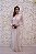 VESTIDO LONGO IMPORTADO BRANCO MANGA COMPRIDA EM RENDA TODO BORDADO - Imagem 1