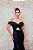 VESTIDO PRETO OMBRO A OMBRO EM CAMADAS COM DECOTE VAZADO - Imagem 5