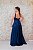 VESTIDO AZUL MARINHO COM DECOTE E FENDA - Imagem 3