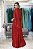VESTIDO VERMELHO MARSALA COM MANGA CAPA - Imagem 5