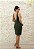 VESTIDO MIDI VERDE ESMERALDA MUSGO DE TULE TODO BORDADO - Imagem 2