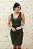 VESTIDO MIDI VERDE ESMERALDA MUSGO DE TULE TODO BORDADO - Imagem 4