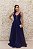 VESTIDO AZUL ROYAL COM DECOTE BORDADO E SAIA EM TULE - Imagem 4