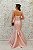 VESTIDO ROSÊ ZIBELINE COM DETALHE FOLHO CINTURA E BUSTO - Imagem 2