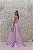 VESTIDO LAVANDA PRINCESA COM CINTO BORDADO - Imagem 4