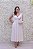VESTIDO MIDI OFF WHITE COM LACINHO NO OMBRO - Imagem 1