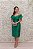 VESTIDO MIDI VERDE ESMERALDA OMBRO A OMBRO ZIBELINE KALANDRA - Imagem 2