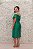 VESTIDO MIDI VERDE ESMERALDA OMBRO A OMBRO ZIBELINE KALANDRA - Imagem 4