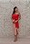 VESTIDO MIDI PINK E ROSA COM LAÇO NA CINTURA COM FENDA - Imagem 4
