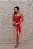 VESTIDO MIDI PINK E ROSA COM LAÇO NA CINTURA COM FENDA - Imagem 5