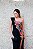 VESTIDO ANNE FERNANDES PRETO MIDI SEREIA COM APLICAÇÕES COLORIDAS - Imagem 3