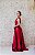 VESTIDO VERMELHO MARSALA OMBRO ÚNICO COM FENDA - Imagem 4