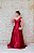 VESTIDO VERMELHO MARSALA OMBRO ÚNICO COM FENDA - Imagem 3
