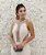 VESTIDO CURTO BRANCO TODO BORDADO EM PÉROLAS COM DECOTE JOVANI - Imagem 4