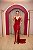 VESTIDO VERMELHO MARSALA DE FENDA TRANSPASSADA DECOTE - Imagem 1