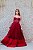 VESTIDO VERMELHO MARSALA BUSTO EM CORSELET - Imagem 1