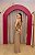 VESTIDO NY NUDE E DOURADO COM FENDA E DECOTE - Imagem 3