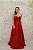 VESTIDO VERMELHO MARSALA TOMARA QUE CAIA COM MANGA BUFANTE REMOVÍVEL - Imagem 3