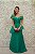 VESTIDO JULIANA VERDE ESMERALDA CROPPED E SAIA PEPLUM - Imagem 1