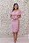 VESTIDO MIDI ROSÉ ZIBELINE OMBRO A OMBRO KALANDRA - Imagem 1