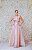 VESTIDO SALMÃO ORGANZA COM BUSTO BORDADO - Imagem 2