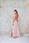 VESTIDO SALMÃO ORGANZA COM BUSTO BORDADO - Imagem 4