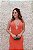 VESTIDO LARANJA SEREIA COM DECOTE E DETALHES DE TIRAS NAS COSTAS - Imagem 4