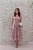 VESTIDO MIDI RENDA ROSE COM CINTO FIVELA - Imagem 1