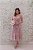 VESTIDO MIDI RENDA ROSE COM CINTO FIVELA - Imagem 4